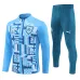 Olympique de Marseille children's tracksuit for 2024/25 - Blue