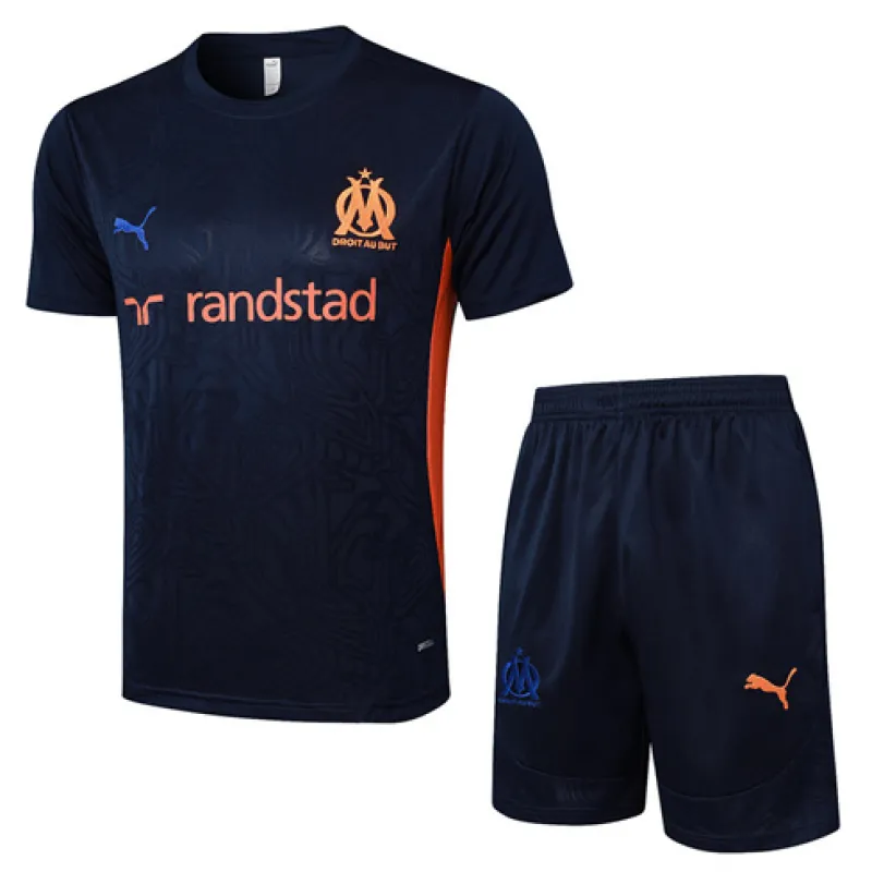 Maglia di allenamento + pantaloncini di Olympique de Marseille per 2024/25 - Blu