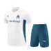 Olympique de Marseille children's training jersey + shorts for 2024/25 - White