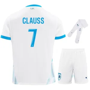Jeu de maillot pour enfants domicile 2024/25 de Clauss Marseille - Blanc