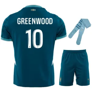 Jeu de maillot pour enfants extérieur 2024/25 de GREENWOOD Marseille - Bleu