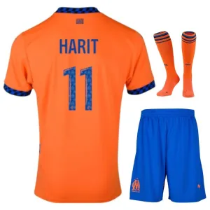 Troisième jeu de maillot pour enfants 2024/25 de HARIT Marseille - Orange