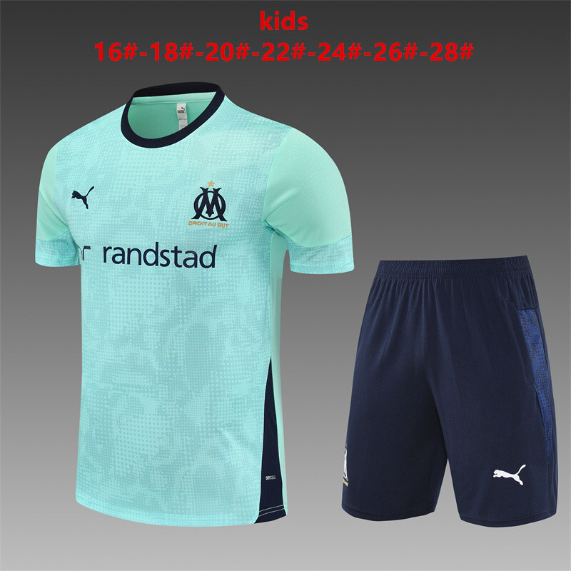 Marseille 2025/26 Ensemble Entraînement Enfan bleu