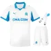Kit infantil de local del Olympique de Marseille 2025/26 - Blanco