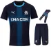 Olympique de Marseille 2025/26 Kids' Away Kit - Blue