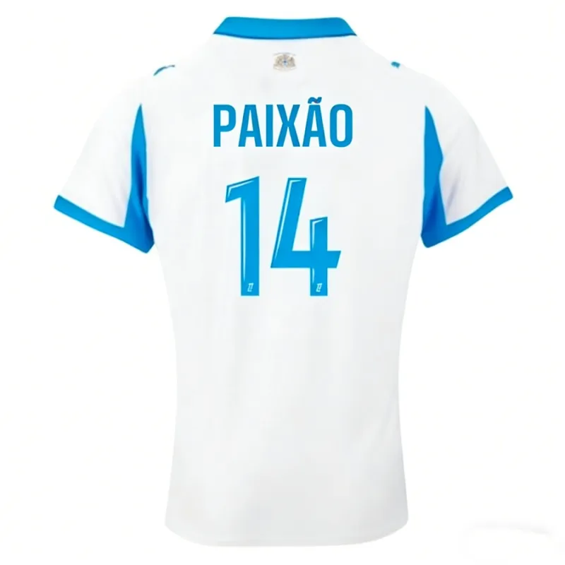 Marsiglia PAIXAO Set di maglia di casa per bambini 2025/26 - Bianca