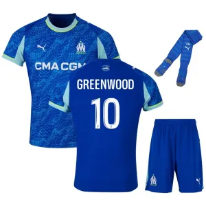 Marsiglia GREENWOOD 2025/26 Terzo Kit Bambino - Blu