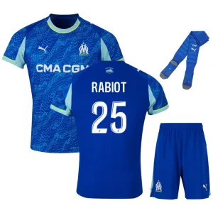 Marsiglia RABIOT 2025/26 Terzo Kit Bambino - Blu