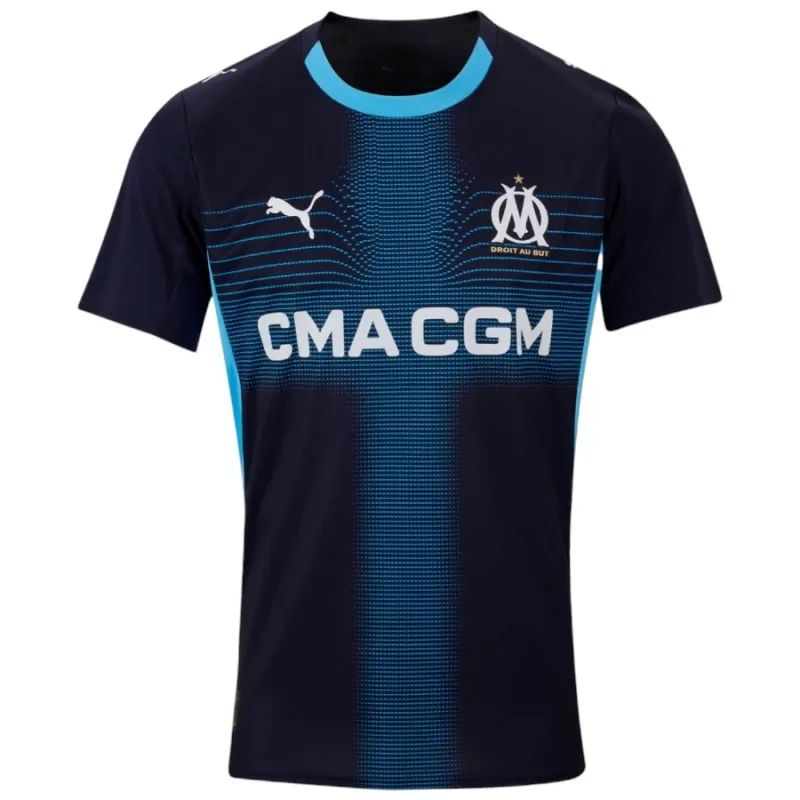 Marseille PAVARD 2025/26 Away Kids Kit - Black