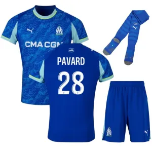 Marseille PAVARD 2025/26 Maglia Third Bambini - Blu