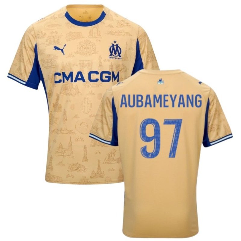 Marseille 2025/26 AUBAMEYANG Fourth Jersey