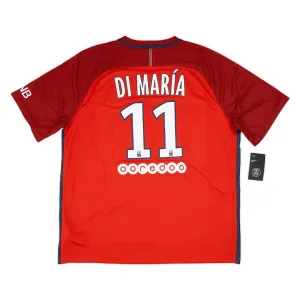 Paris Saint-Germain DI MARIA 2016/17 Retro Away Jersey - Red