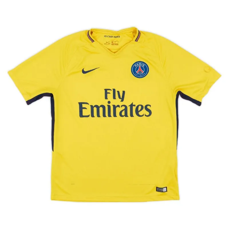 Paris Saint-Germain 2017/18 Retro Away Jersey - Yellow