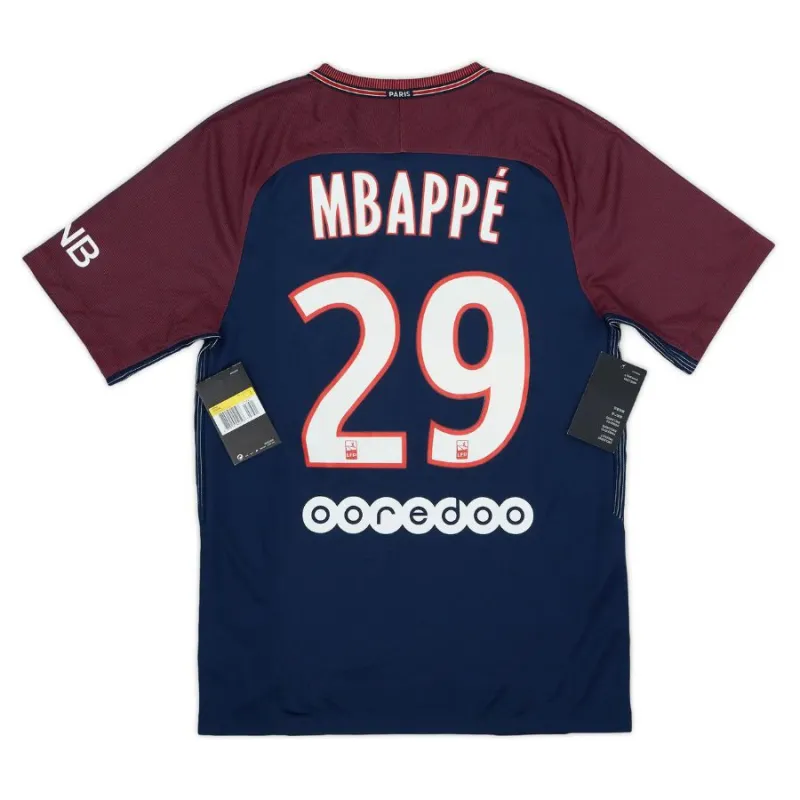 Paris Saint-Germain MBAPPE 2017/18 Retro Home Jersey - Blue