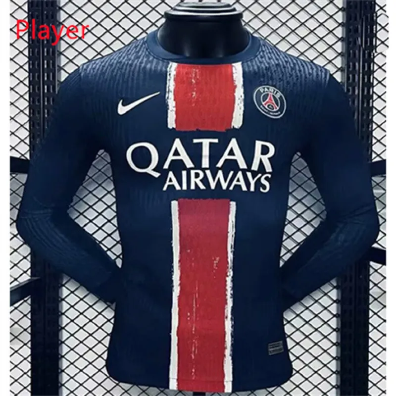 Maglia del giocatore maniche lunghe di casa di Paris Saint-Germain 2024/25 - Azzurra