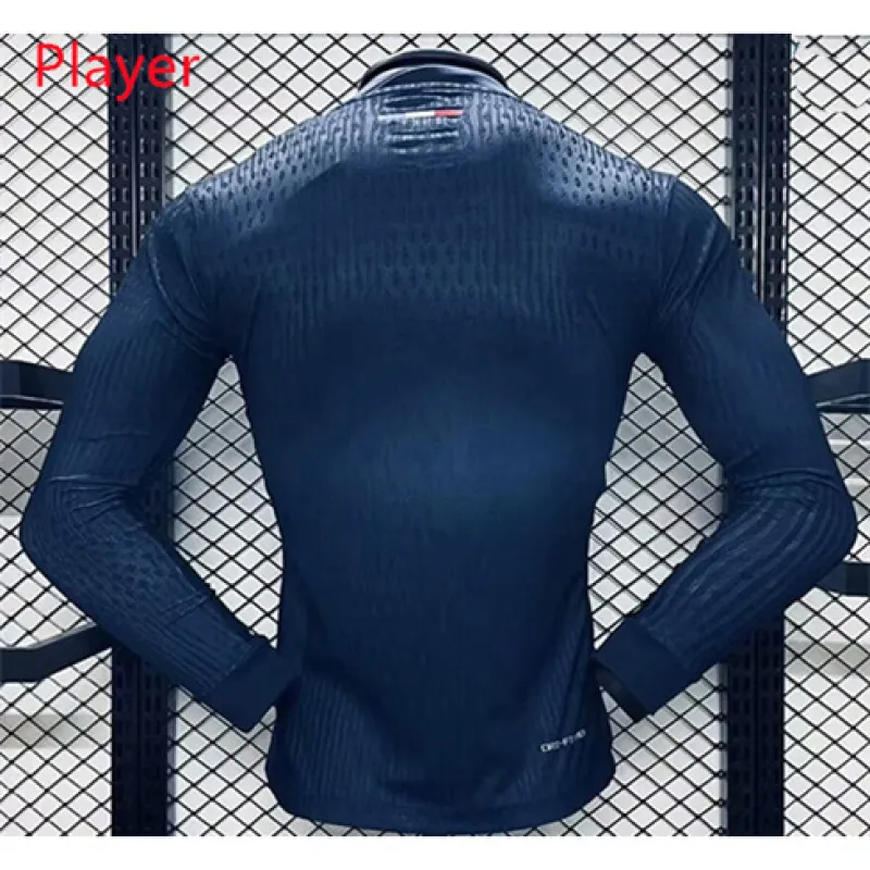 Maglia del giocatore maniche lunghe di casa di Paris Saint-Germain 2024/25 - Azzurra