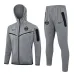 Paris Saint - Germain Hooded Sports Jacket 2024/25 - Grey