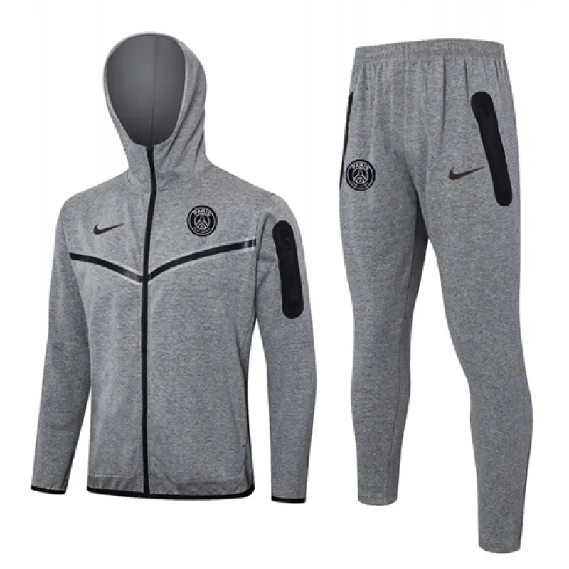 Paris Saint - Germain Hooded Sports Jacket 2024/25 - Grey