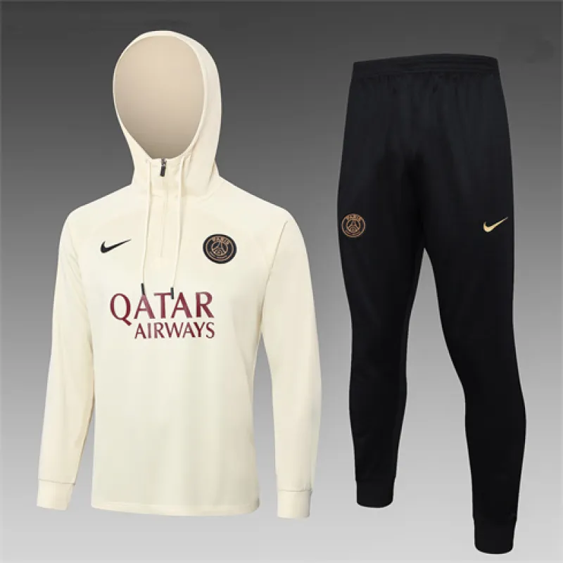 Paris Saint-Germain children's hooded sportswear 2024/25 - Apricot