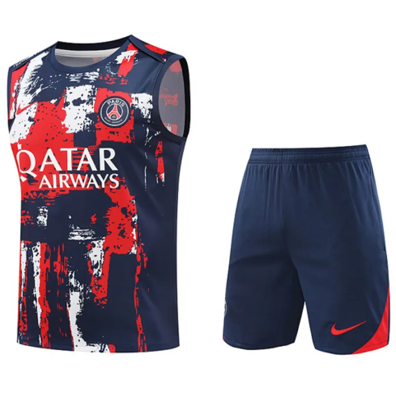 Paris Saint-Germain shorts and vest set 2024/25 - Blue