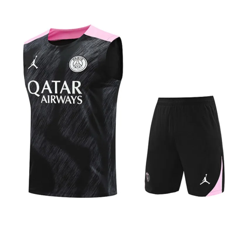 Paris Saint-Germain shorts and vest set 2024/25 - Black