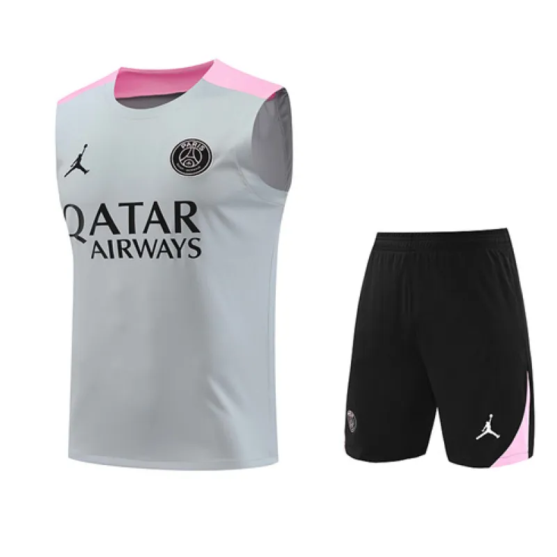 Paris Saint-Germain shorts and vest set 2024/25 - Grey
