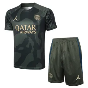 Paris Saint-Germain training jersey + shorts 2024/25 - Green