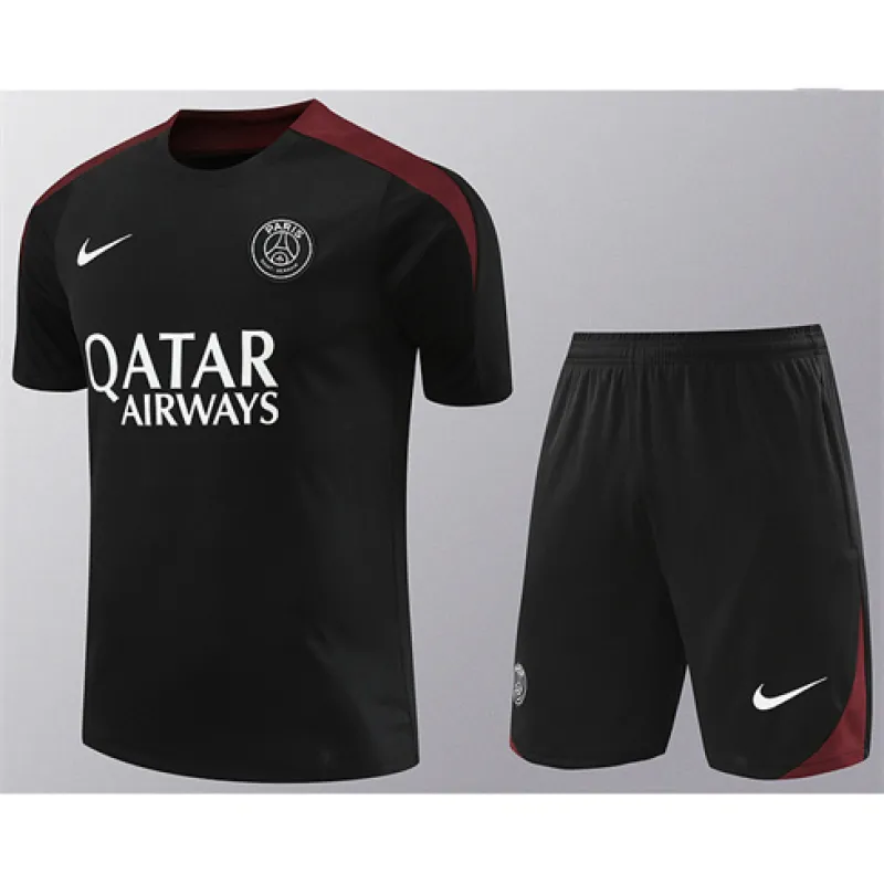 Paris Saint-Germain training jersey + shorts 2024/25 - Black