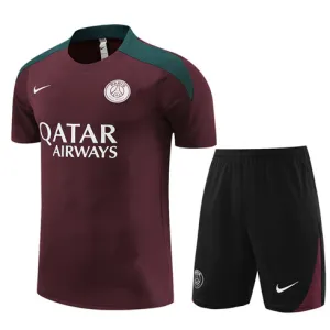 Paris Saint-Germain training jersey + shorts 2024/25 - Red