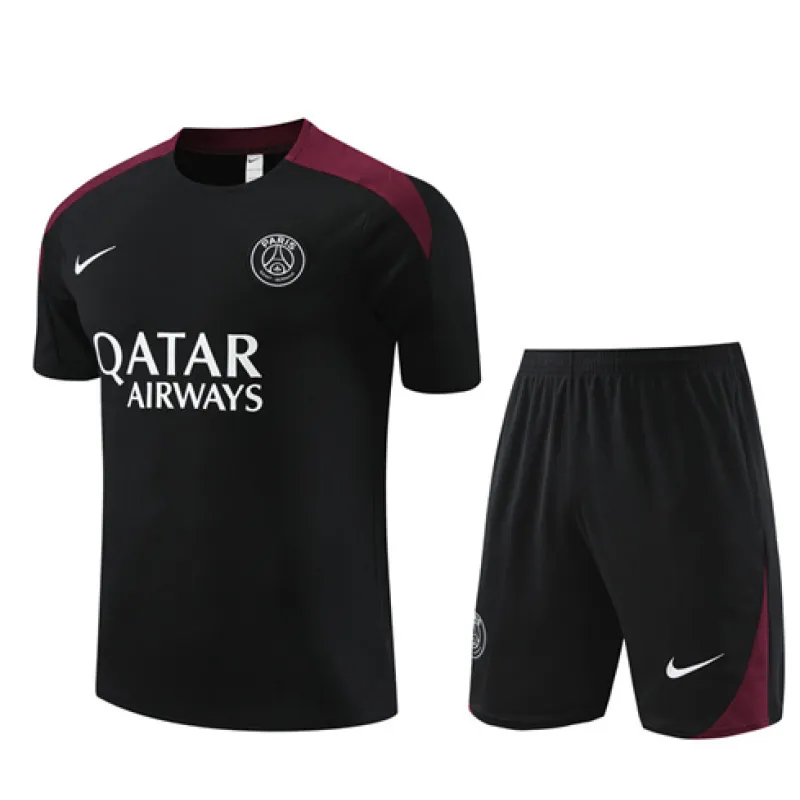 Paris Saint-Germain training jersey + shorts 2024/25 - Black