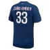 Zacharie Emery's Paris Saint-Germain 2024/25 Home Kit - Blue/Red