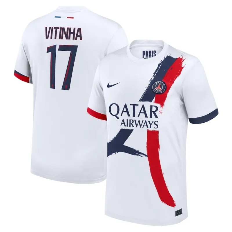 Ousmane Dembélé's Paris Saint - Germain 2024/25 Away Kit - White