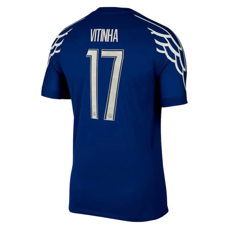 Maglia quarta di Paris Saint - Germain 2024/25 indossata da Ousmane Dembélé - Blu