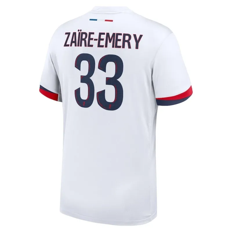 Zacharie Emery's Paris Saint - Germain 2024/25 Away Kit - White