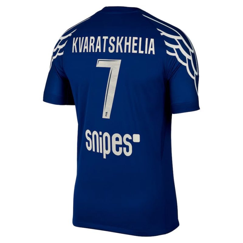Khvicha Kvaratskhelia's Paris Saint - Germain 2024/25 Fourth Kit - Blue