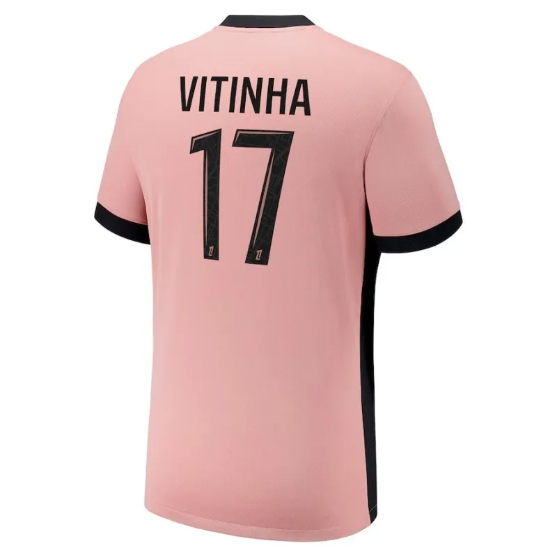 Vitinha's Paris Saint - Germain Kids' 2024/25 Third Kit Set - Pink