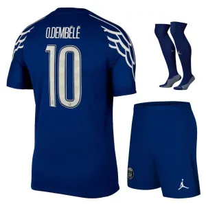 Ousmane Dembélé's Paris Saint - Germain Kids' 2024/25 Fourth Kit Set - Blue