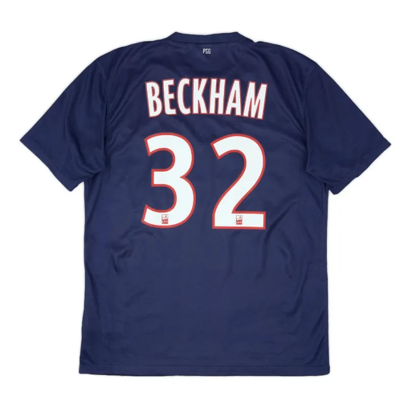 Beckham Paris Saint-Germain Retro Jersey 2012/13 Home - Blue