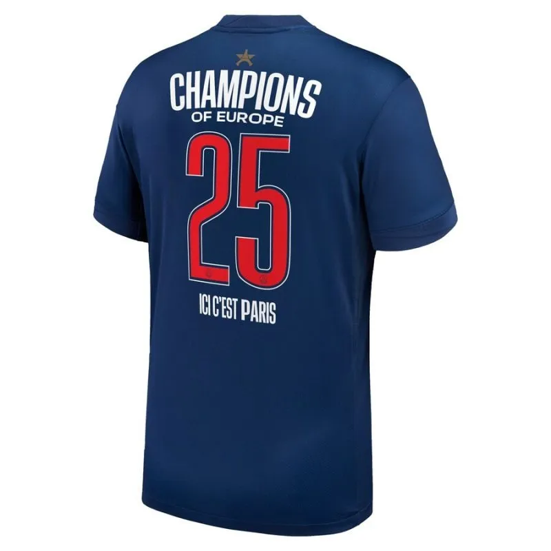 Paris Saint-Germain 2025 Home UCL Champions Kids' Kit with One Star- Blue