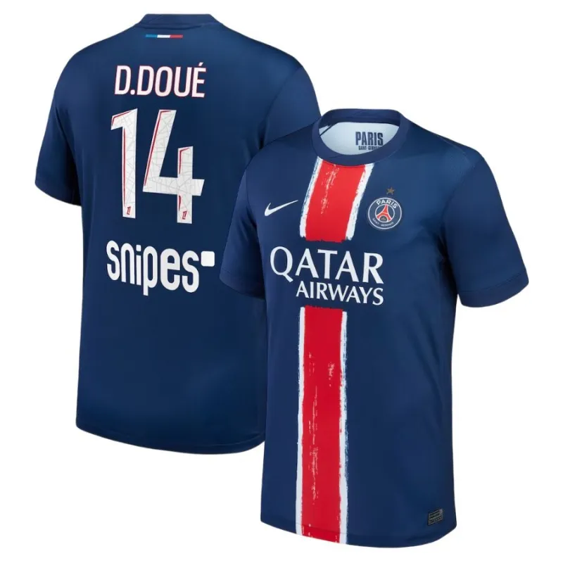 Paris Saint-Germain D.DOUÉ 2024/25 Home Jersey with 1 Star- Blue