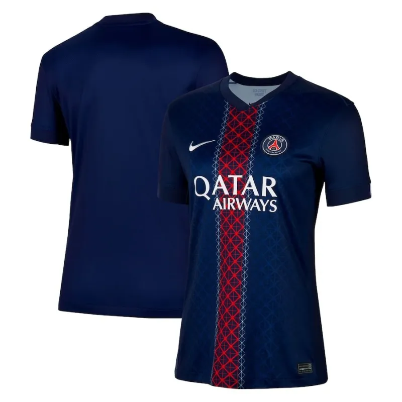 Paris Saint-Germain Women's 2025/26 Home Jersey - Blue/Red
