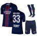 Paris Saint-Germain ZAÏRE-EMERY Enfants 2025/26 Kit domicile - Bleu/Rouge