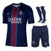 Paris Saint-Germain 2025/26 kids home 1-star jersey set blue