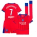 Paris Saint-Germain KVARATSKHELIA Maillot Ensemble Troisième Enfant 2025/26 - Rouge