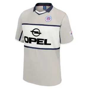 Paris Saint-Germain 2001/02 Away Retro Traditional Jersey - Gray
