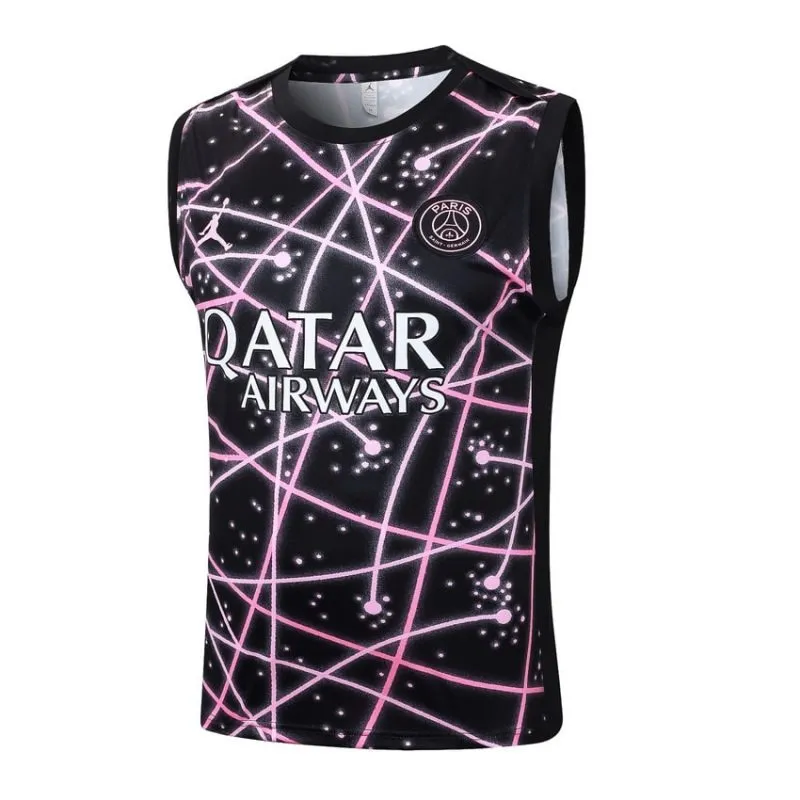 Paris Saint-Germain 2025/26 Shorts and Vest Set - Black/Pink