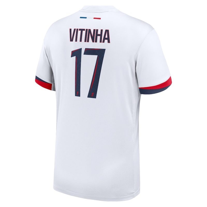 Paris Saint-Germain VITINHA 2025/26 Away Kids Kit Jersey - White