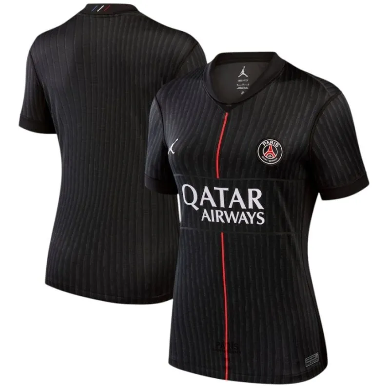 Paris Saint-Germain 2025/26 Camiseta cuarta mujer - Negra