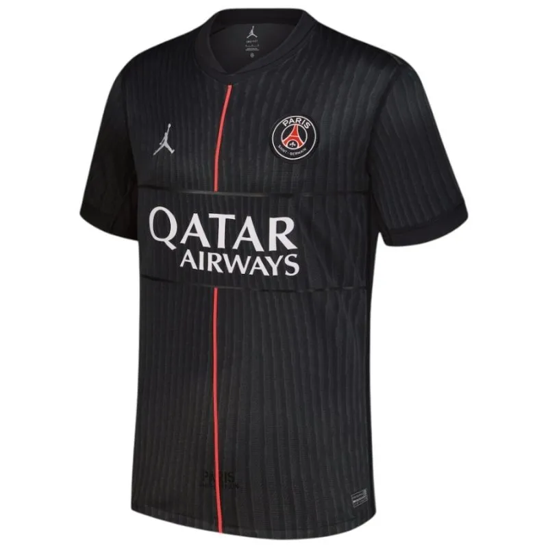 Paris Saint-Germain KVARATSKHELIA 2025/26 Fourth Kids Kit - Black