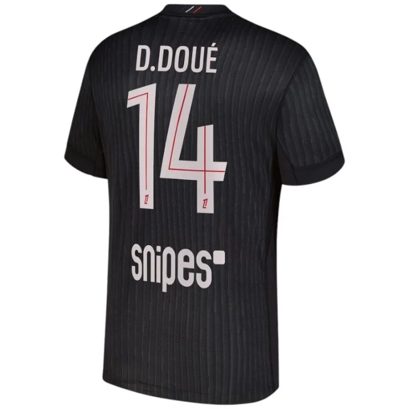Paris Saint-Germain  D.DOUÉ 2025/26 Viertes Kinder-Set - Schwarz